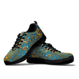 Gold Floral, Vegan Leather, Streetwear, Womens Leather