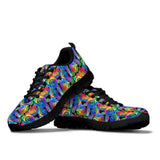 Colorful Floral, Womens Leather Boots