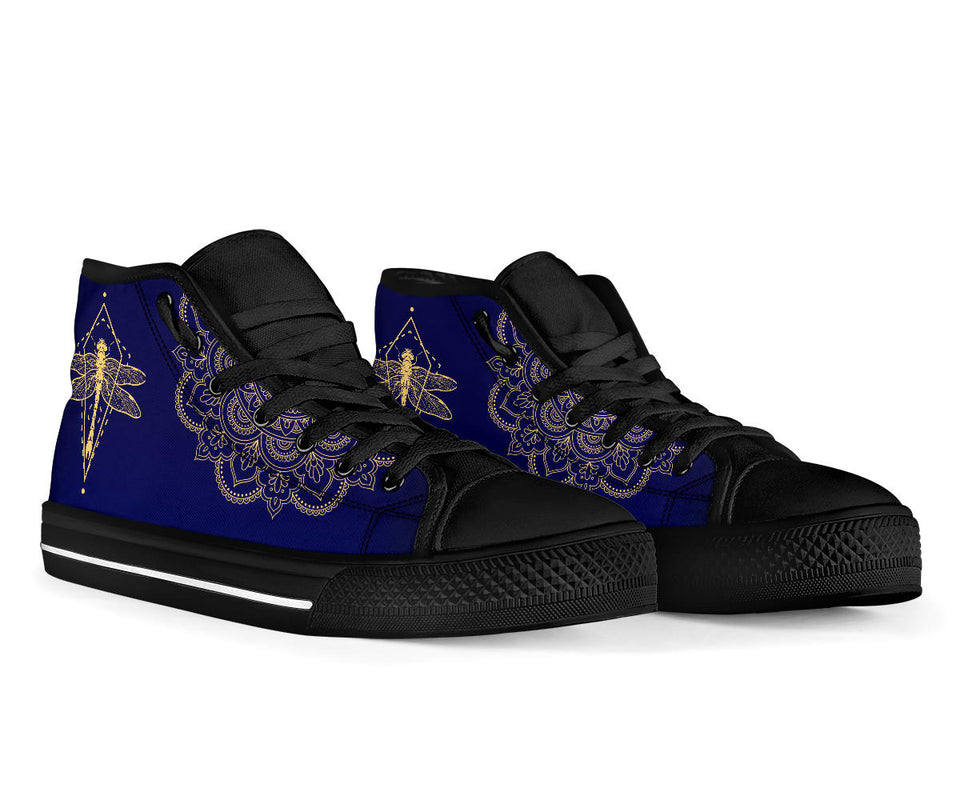 Golden Dragonfly, Lotus Mandala Boots high top( lam lai)