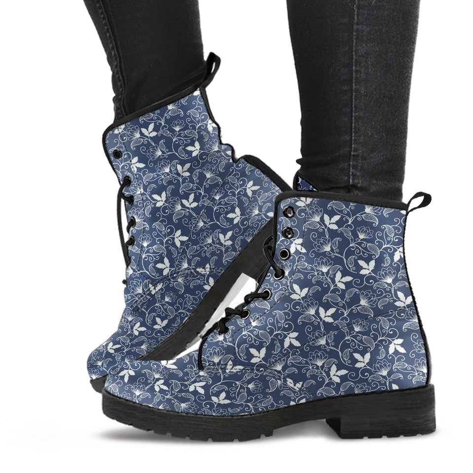 Flower Fractal, Handmade Boots, Leather Boots Women, Hippie Festival