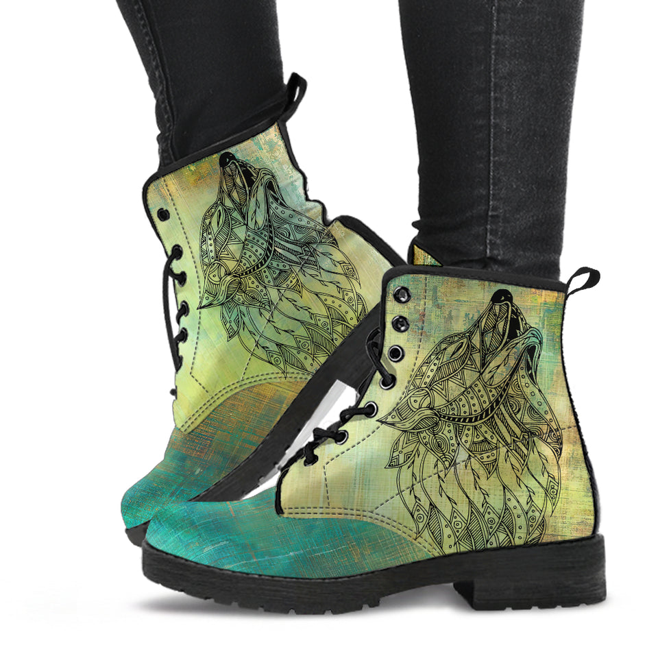 Wolf Boots, Leather Boots Women