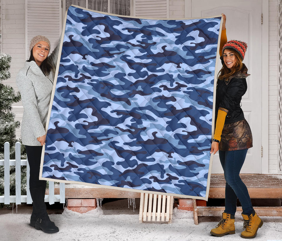 Blue Camouflage Camo Pattern