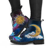 Sun Moon Mandala, Lotus Gold Chakra, Women's Boots