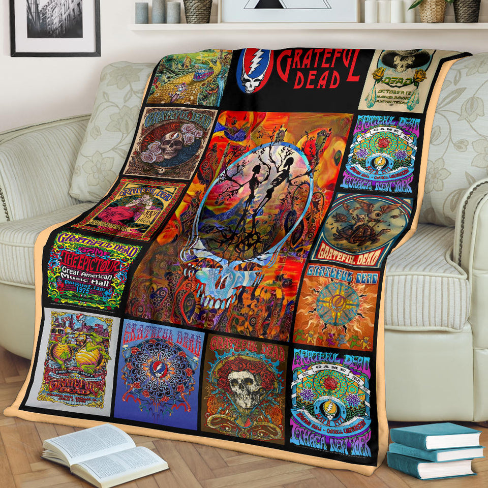Grateful Dead Quilt Blanket