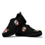 Skull and Roses, Gothic Hiking Boots SNEAKERS