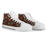 custom shoes vintage dollar bling gangtsa tattoo flowers roses colour day of the dead cult gothic guns converse shoes sneakers sneakers