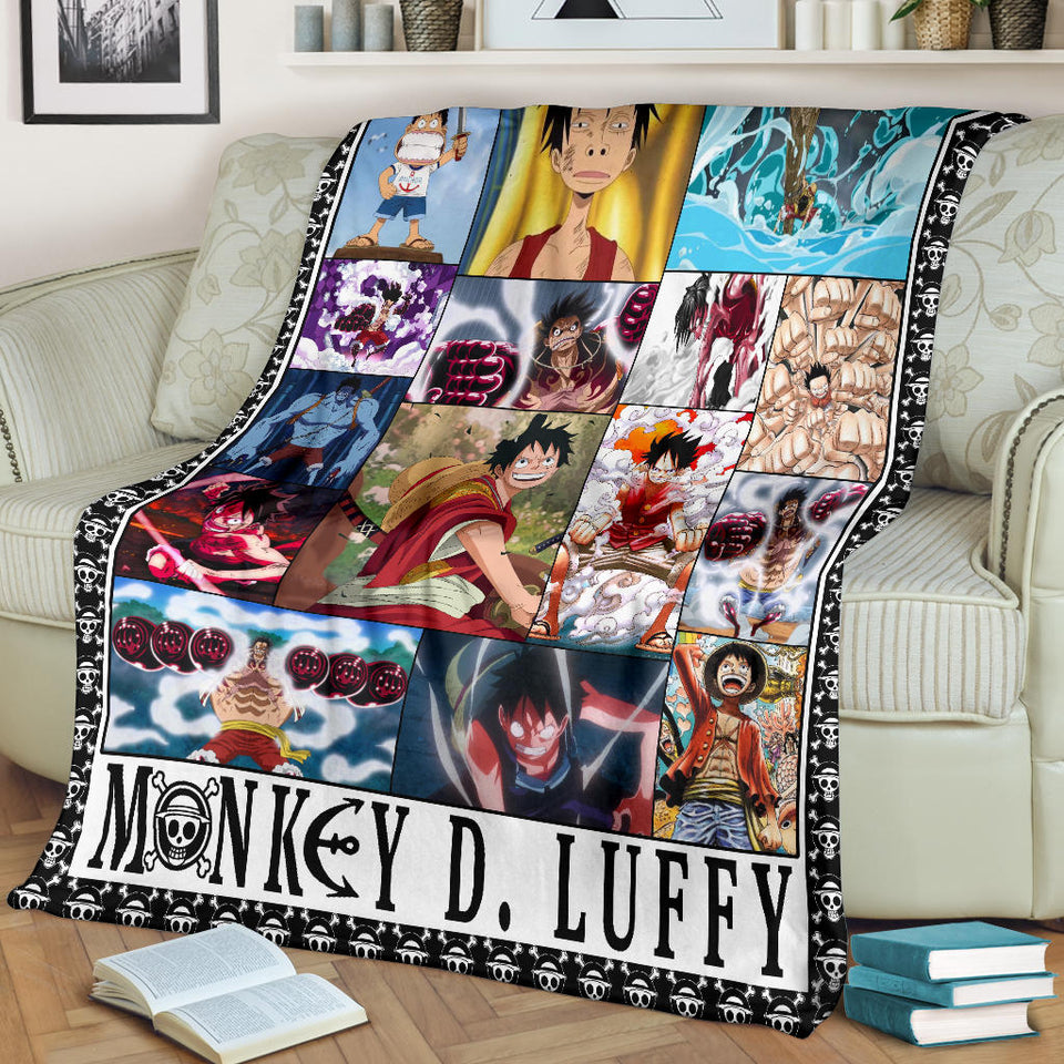 One Piece Luffy Anime For Fans 3D Throw Blanket
