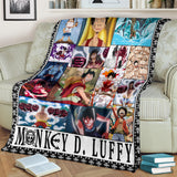 One Piece Luffy Anime For Fans 3D Throw Blanket