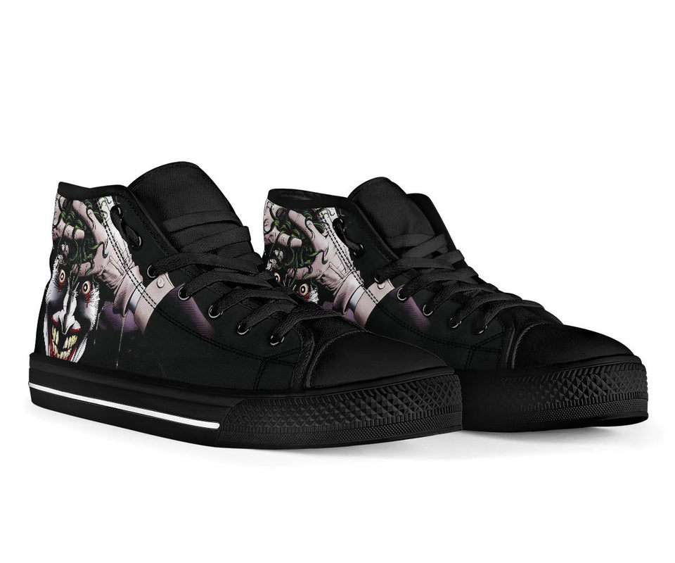 Skull Shoes for Men Fashion Sneaker High Top Gotham Joker