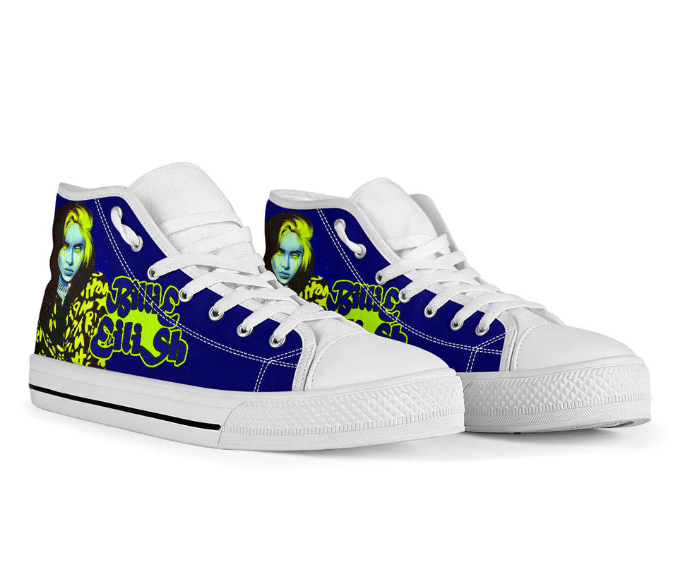 Billie Eilish Custom Sneakers, Bad Guy Custom Shoes