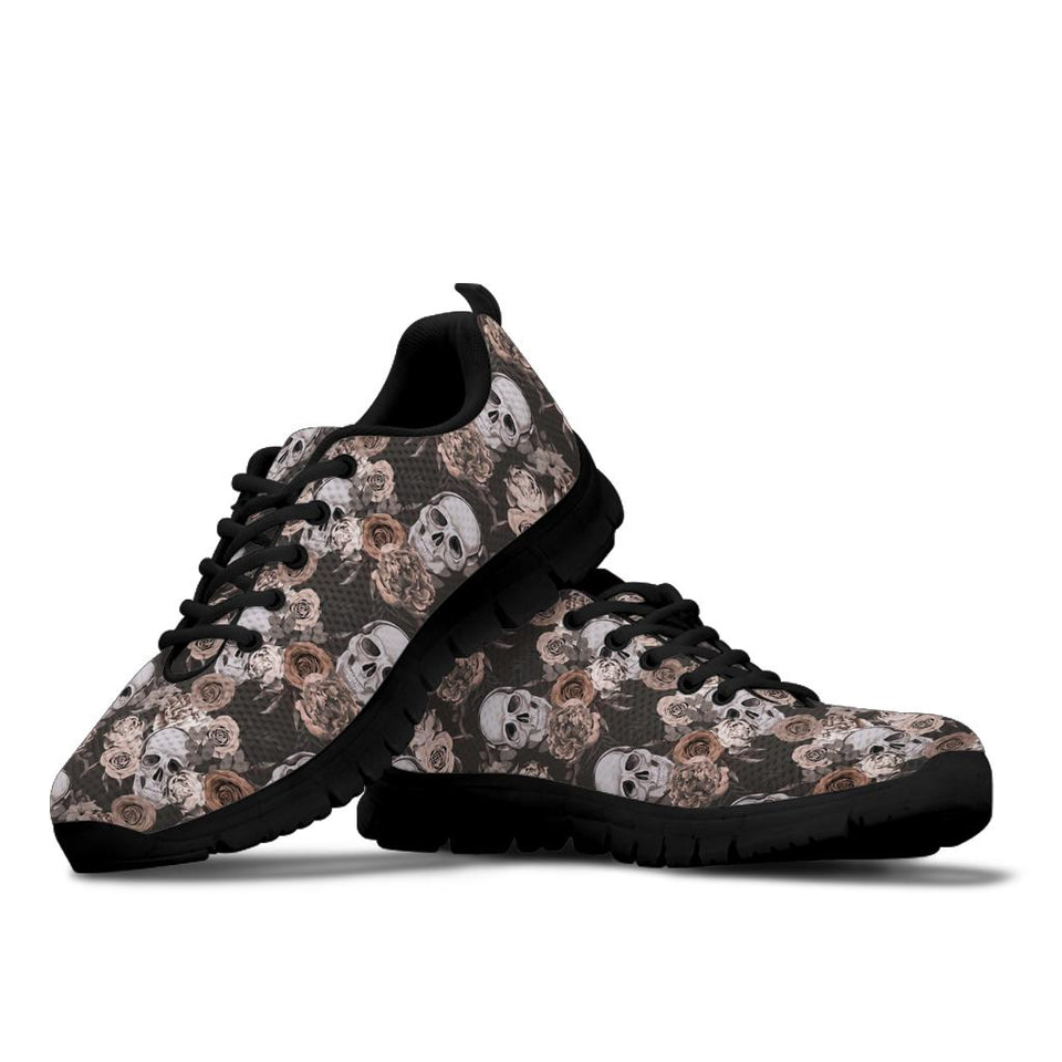 Womens Skull Boots, Womens Black Boot, Sugar Skulls, Handcrafted