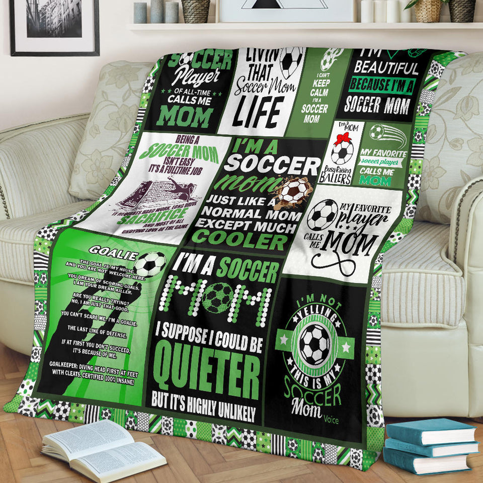 I Am The Soccer Mom Blanket