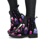 Ethnic Feathers, womens Leather Boots, Ethnic Boots, Lace Up Boots, Winter Boots, Womens Rain Boots, Custom boots, Vegan Leather Boots