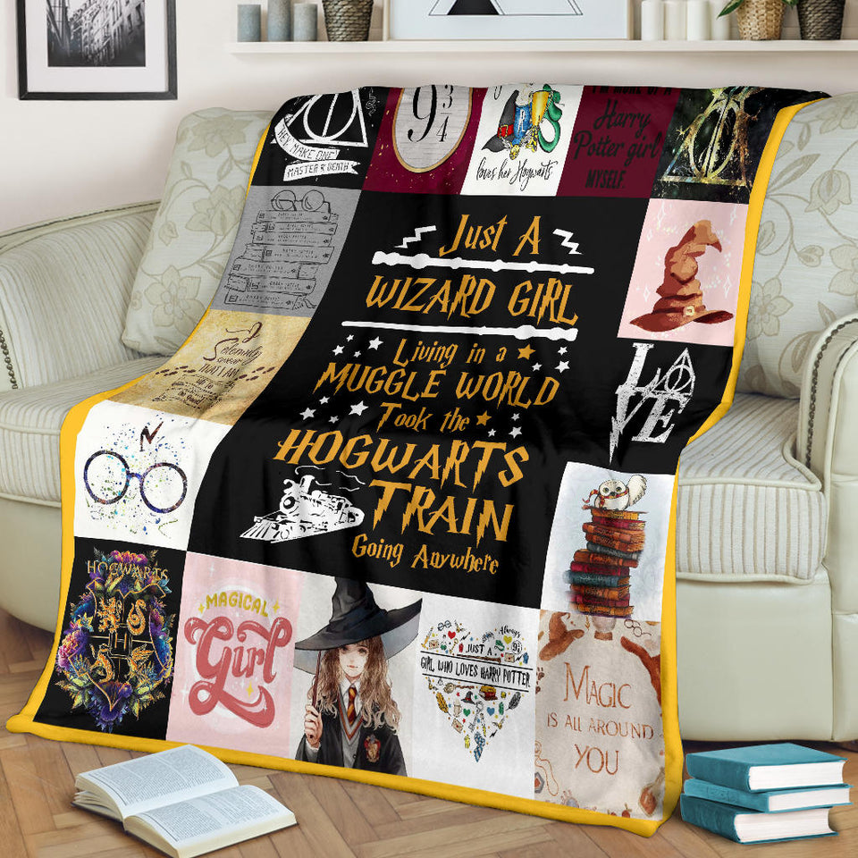 Harry Potter - Just a Wizard girl Blanket