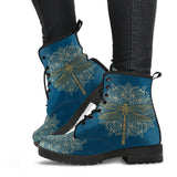 Handcrafted Boots, Gold Mandala, Dragonfly Rain Boots, Womens Leather Boots, Vegan Shoes, Dragonfly Boots, Fashion Shoes, Hippie Boots