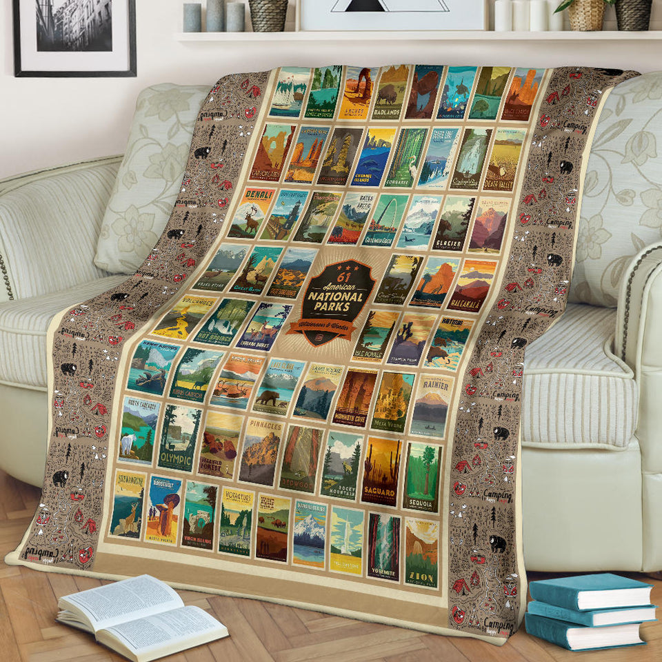 National Parks 61-piece Quilt Blanket