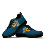 Manadala Peace Sign, Purple Black, Women's Boots SNEAKERS