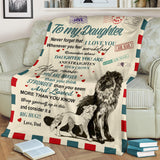 To My Daughter Air Mail Blanket copy