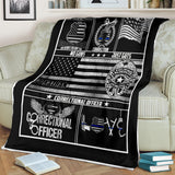 Corrections Officer Thin Silver Grey Gray Line American Flag