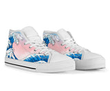 Japanese Wave Shoes  Big wave Hand Painted Shoes