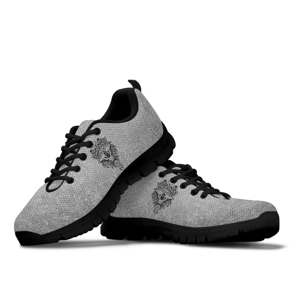 Gray Wolf, Leather Boots Women SNEAKERS