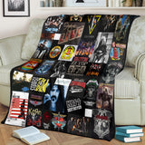 Classic Rock Bands 3D Throw Blanket