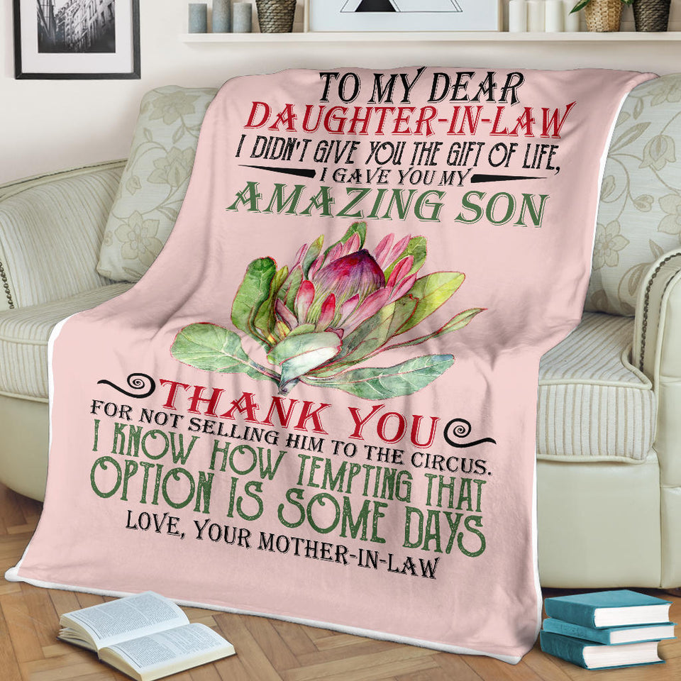 To My Dear Daughter In Law I Gave You My Amazing Son