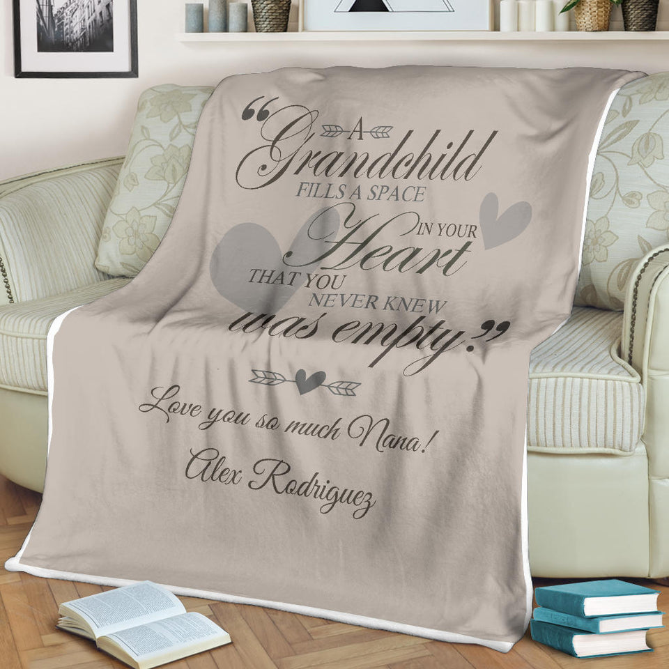 Grandma Blanket Throw for Kids Grandpa Mom