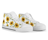 Sunflower Sneakers, Painted Shoes, Custom Sneakers