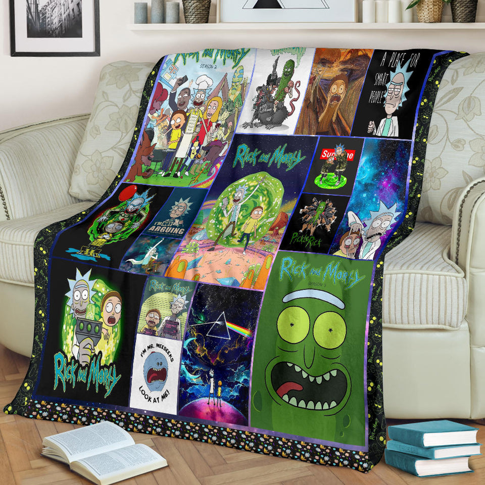 Rick and Morty Blanket