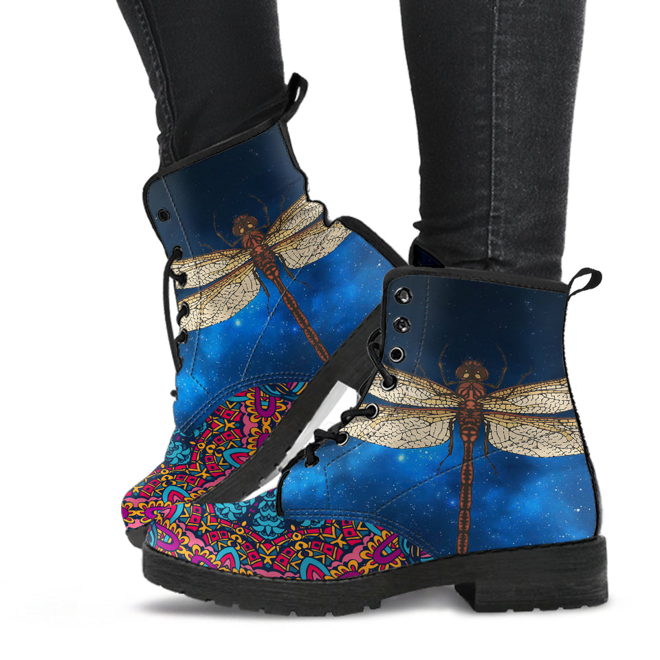 Dragonfly Shoes, Womens Leather Boots, Vegan Shoes, Outdoor Shoes, Womens Winter