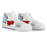 Alice in Wonderland inspired hand painted shoes