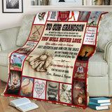 Baseball Grandson Blanket copy