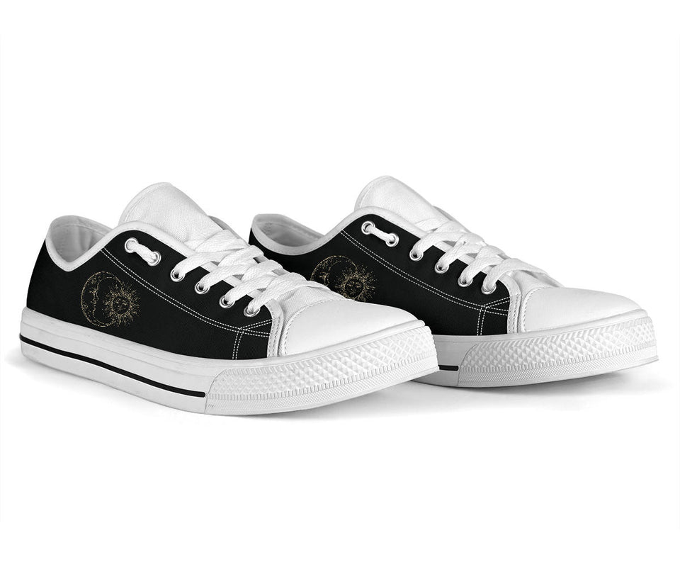 Womens Leather Shoes, Sun Moon Shoes, Leather Boots Women