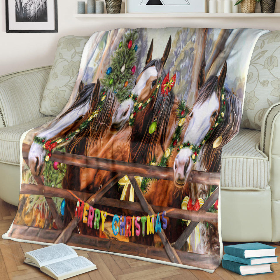 Christmas Horse Blanket