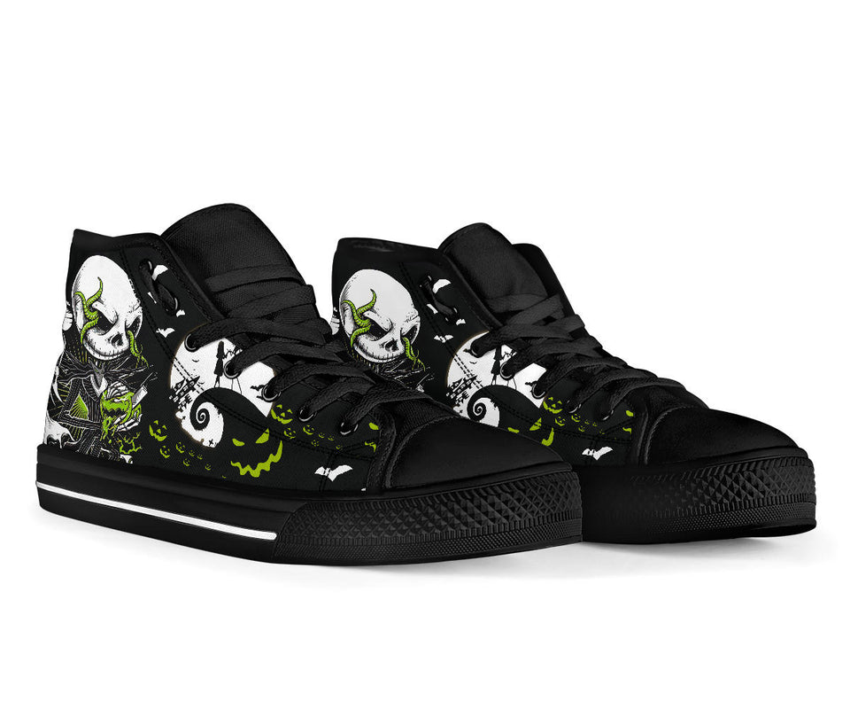 Nightmare Before Christmas Shoes, Jack Skellington High Top Sneaker