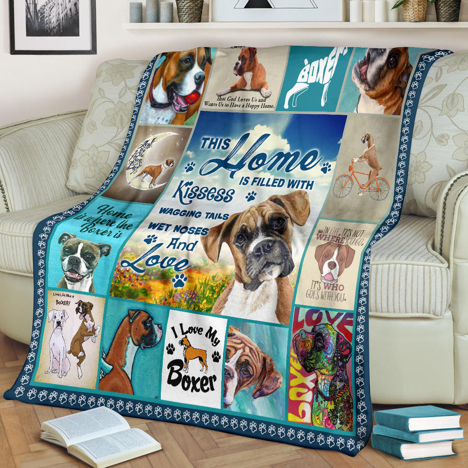I Love My Boxer Blanket copy