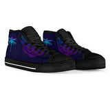 Handcrafted Boot, Dragonfly Mandala high top