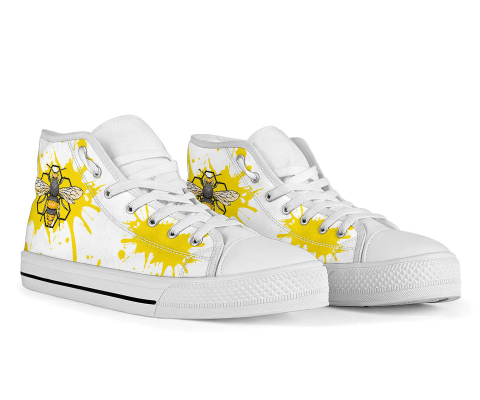 Golden Bee hand painted shoes