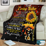 to My Love Mother from Daughter Sherpa Fleece Blanket