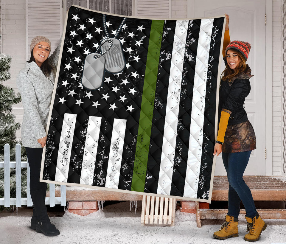 US Military Soldier Veteran Thin Green Line