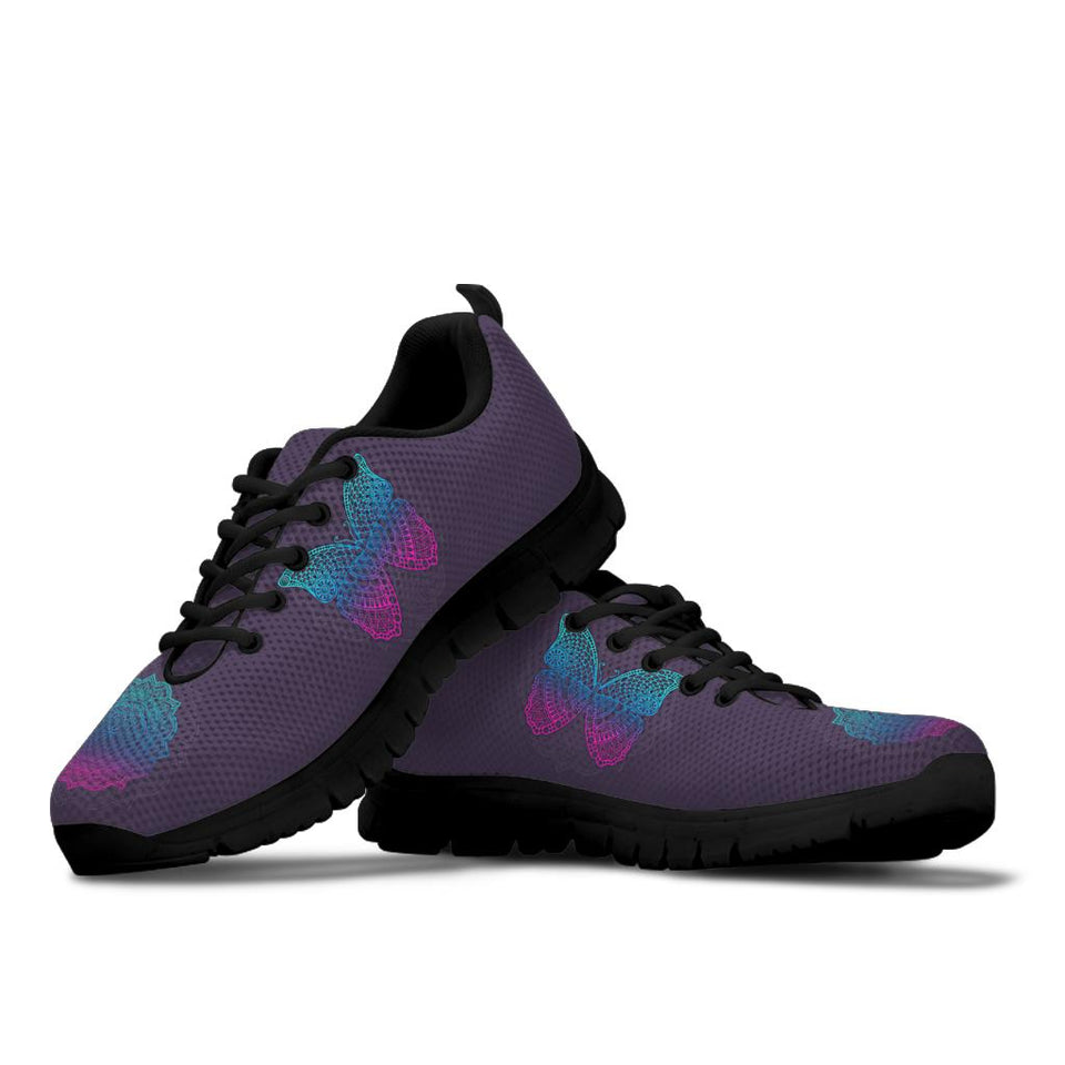 Mandala Butterfly, Handmade Crafted SNEAKERS