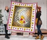 Pooh Blanket I love you to the Moon and back copy