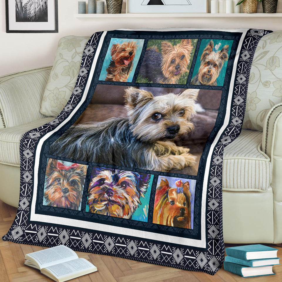 Yorkshire Terrier Dog Blanket