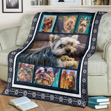Yorkshire Terrier Dog Blanket