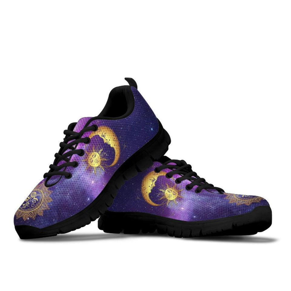 Sun Moon Mandala, Cosmic Galaxy Stars, Women's Boots