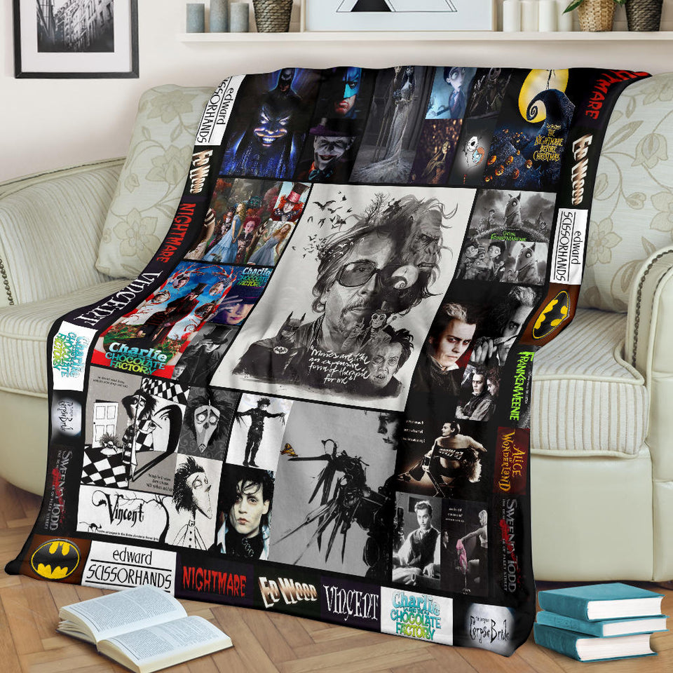 Tim Burton's Movies Blanket copy
