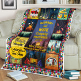 Husband and Wife Camping Partners for Life Quilt