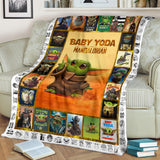 Baby Yo-da Blanket Star-Wars Blanket Mandalorian Blanket - Yo-da Funny Blanket Gift Idea for Men Women - Birthday Gift - Cozy Plush Fleece Blanket - 60"x80" PL