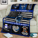 Police Officer Courtesy Loyalty Blanket copy